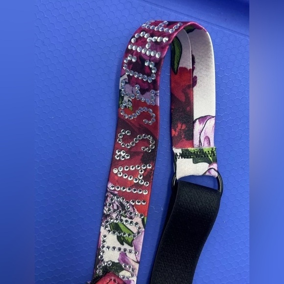 Victoria's Secret BOMBSHELL Bra Floral Satin Shine Strap Rhinestone Push-Up - Picture 3 of 6